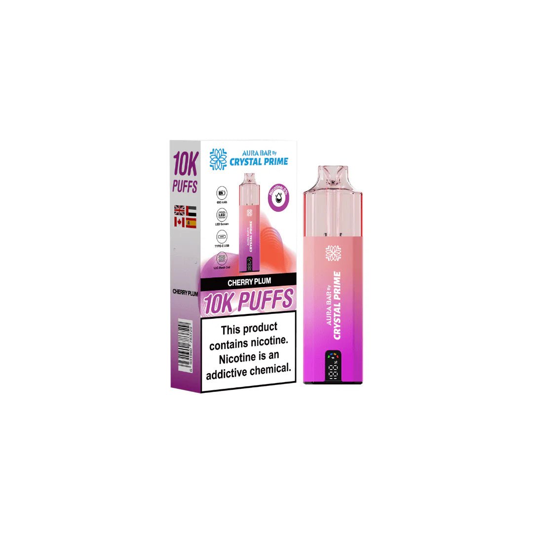 Aura Bar 10k Puff Disposable Vape By Crystal Prime - Loco Vape UK