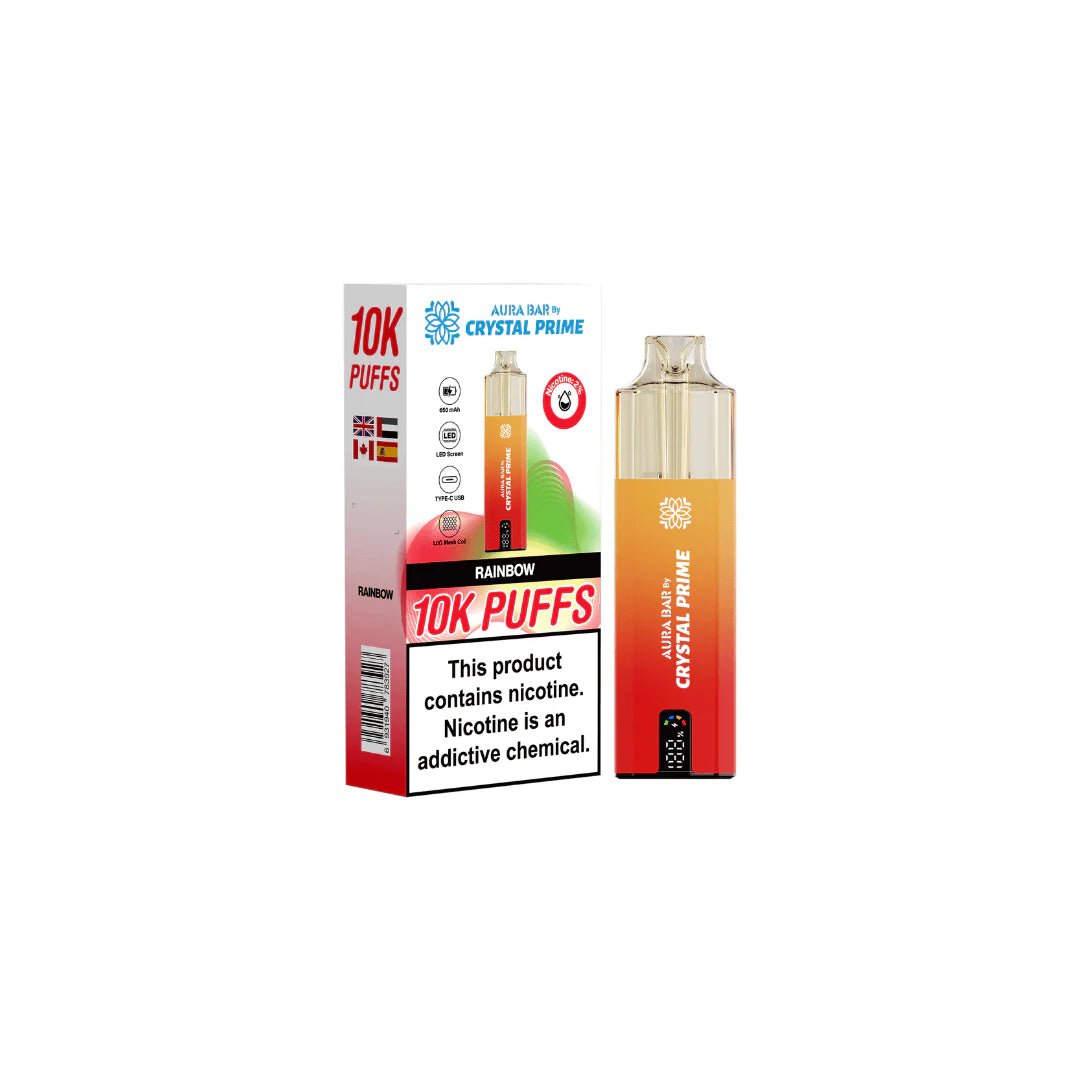 Aura Bar 10k Puff Disposable Vape By Crystal Prime - Loco Vape UK