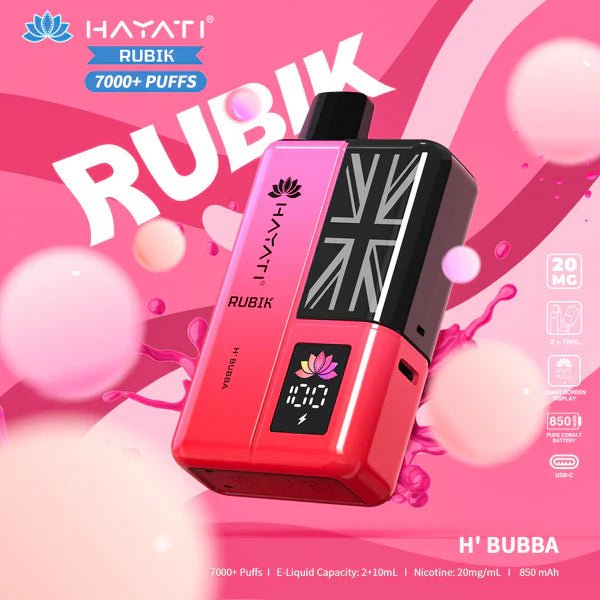 Hayati Rubik 7000 Puffs Replaceable Vape Kit - Loco Vape UK