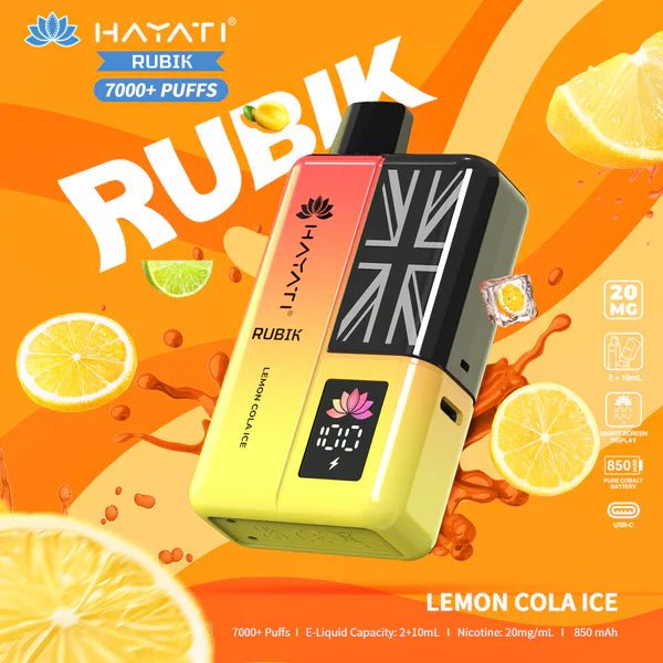 Hayati Rubik 7000 Puffs Replaceable Vape Kit - Loco Vape UK