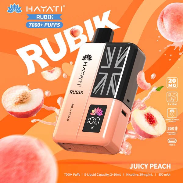 Hayati Rubik 7000 Puffs Replaceable Vape Kit - Loco Vape UK