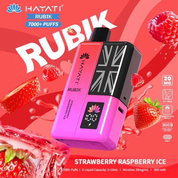 Hayati Rubik 7000 Puffs Replaceable Vape Kit - Loco Vape UK