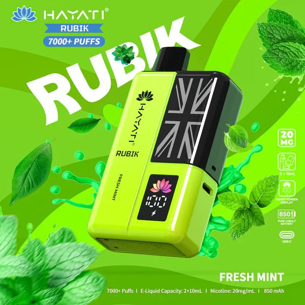 Hayati Rubik 7000 Puffs Replaceable Vape Kit - Loco Vape UK