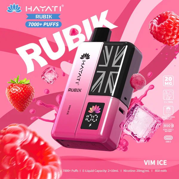 Hayati Rubik 7000 Puffs Replaceable Vape Kit - Loco Vape UK