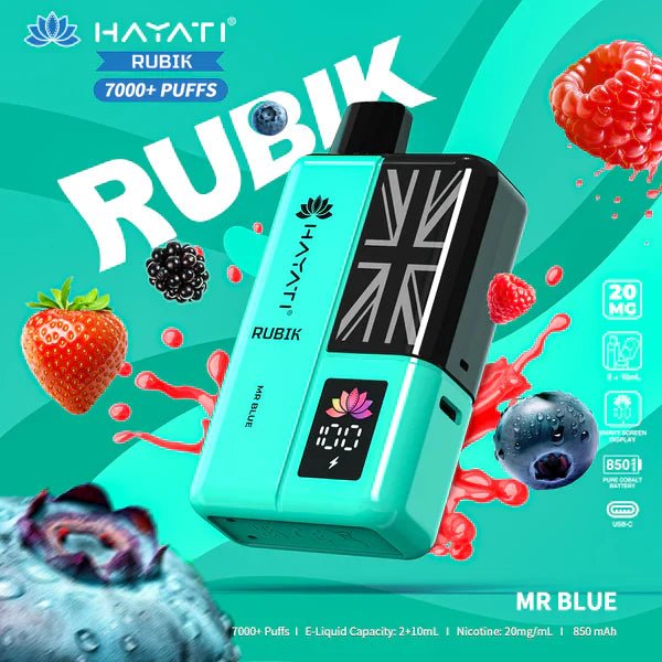 Hayati Rubik 7000 Puffs Replaceable Vape Kit - Loco Vape UK