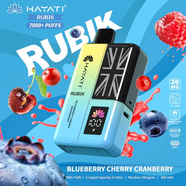 Hayati Rubik 7000 Puffs Replaceable Vape Kit - Loco Vape UK