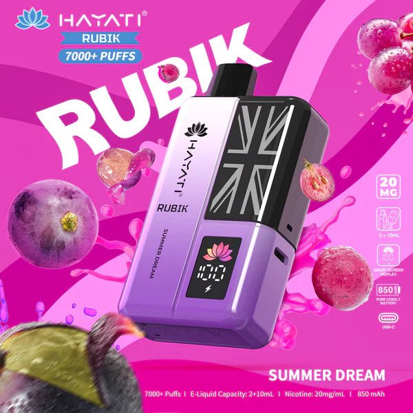 Hayati Rubik 7000 Puffs Replaceable Vape Kit - Loco Vape UK