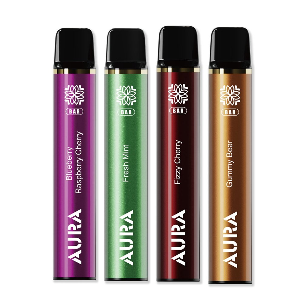 Aura Bar 600 Puffs Disposbale Vape By Crystal Prime - Pack of 10 - Loco Vape UK