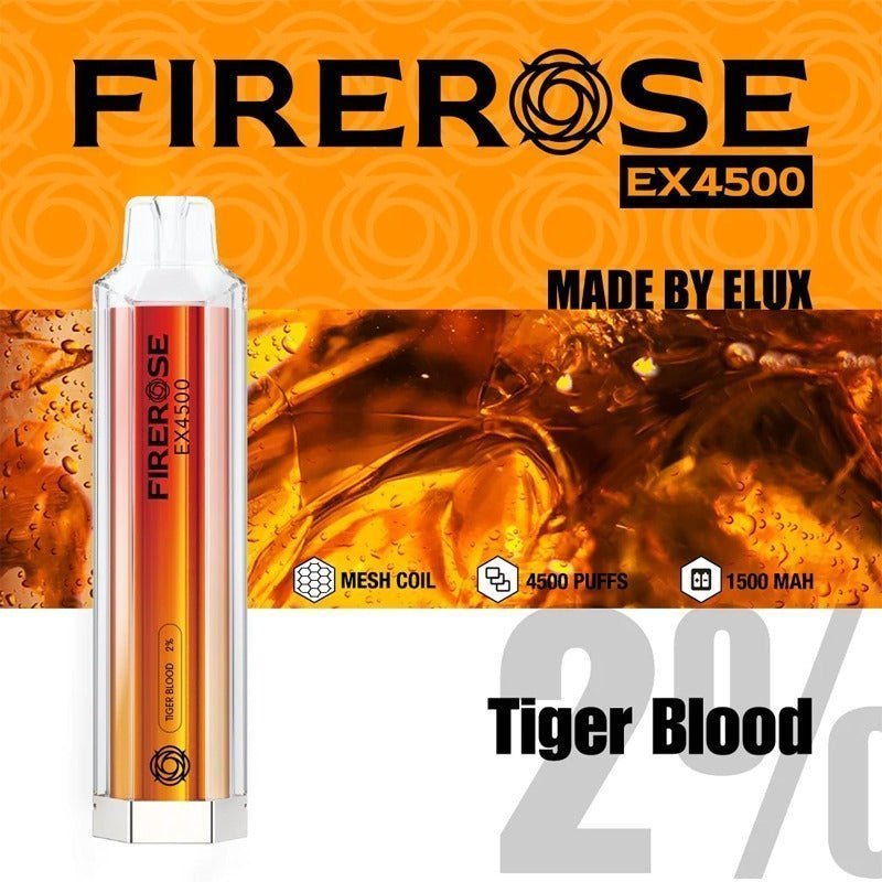 Firerose EX4500 Disposable Vape Puff Pod Device - Loco Vape UK