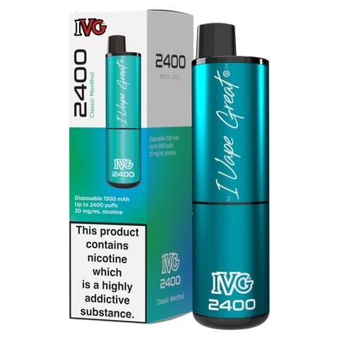 IVG 2400 Disposable Vape Pod Puff Bar - Box of 5 - Loco Vape UK