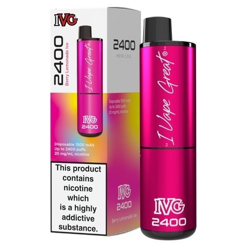 IVG 2400 Disposable Vape Pod Puff Bar - Box of 5 - Loco Vape UK