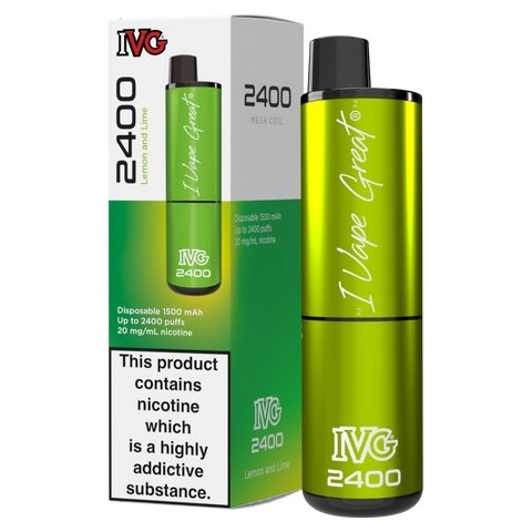 IVG 2400 Disposable Vape Pod Puff Bar - Box of 5 - Loco Vape UK