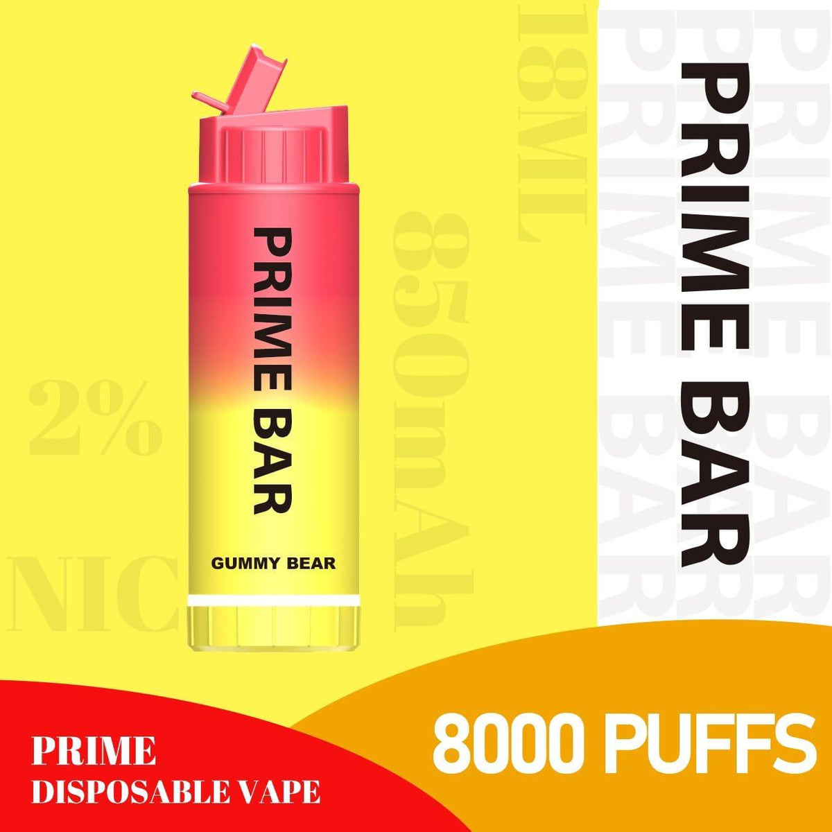 Prime Bar 8000 Disposable Vape Puff Bar Box of 10 - Loco Vape UK