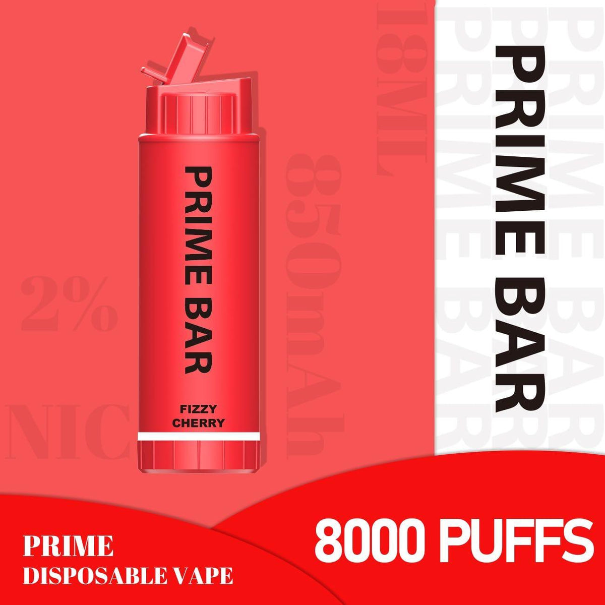 Prime Bar 8000 Disposable Vape Puff Bar Box of 10 - Loco Vape UK