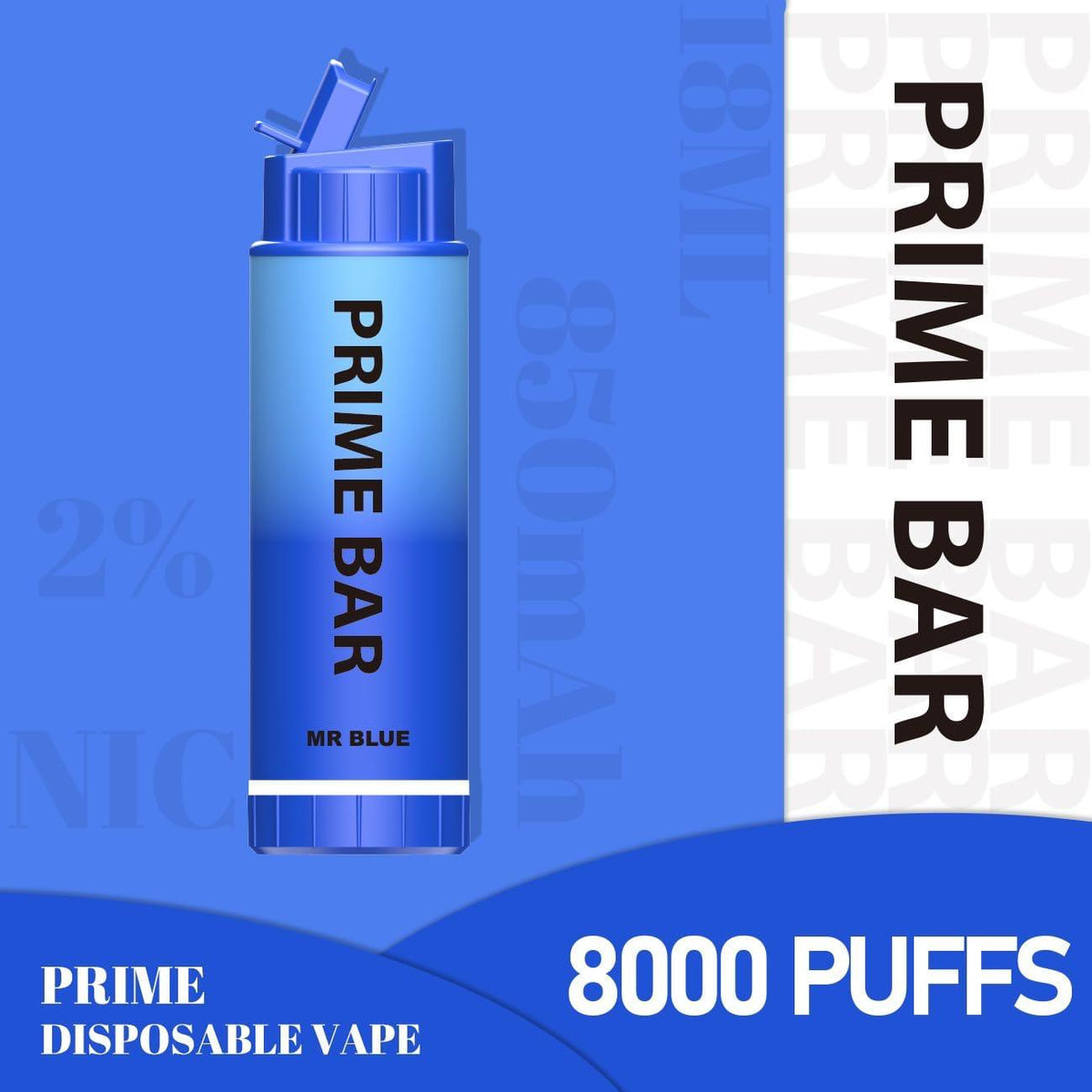 Prime Bar 8000 Disposable Vape Puff Bar Box of 10 - Loco Vape UK