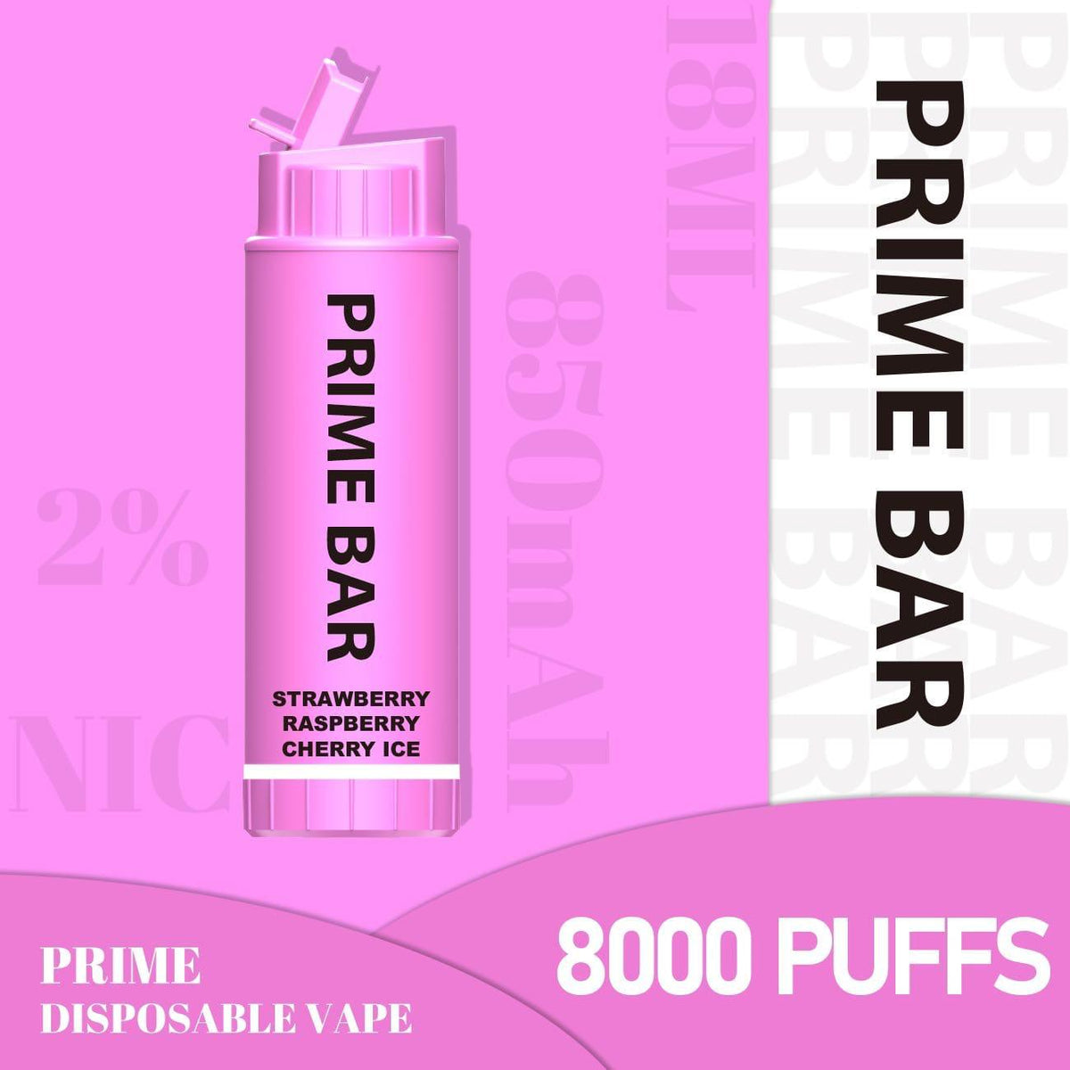 Prime Bar 8000 Disposable Vape Puff Bar Box of 10 - Loco Vape UK