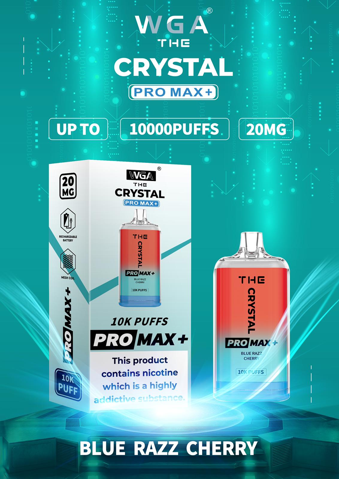 The Crystal Pro Max + 10000 Disposable Vape Puff Device - Loco Vape UK