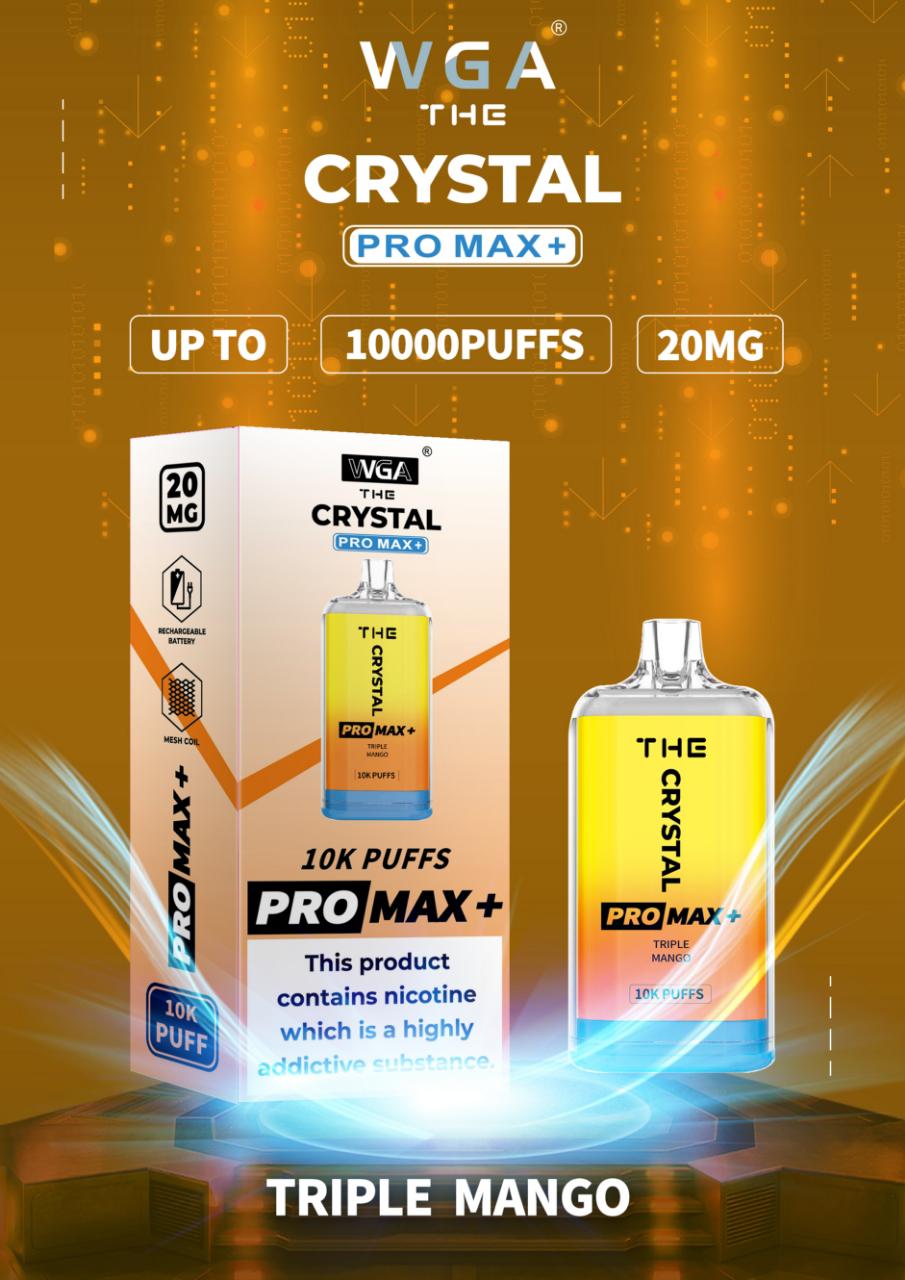 The Crystal Pro Max + 10000 Disposable Vape Puff Device - Loco Vape UK