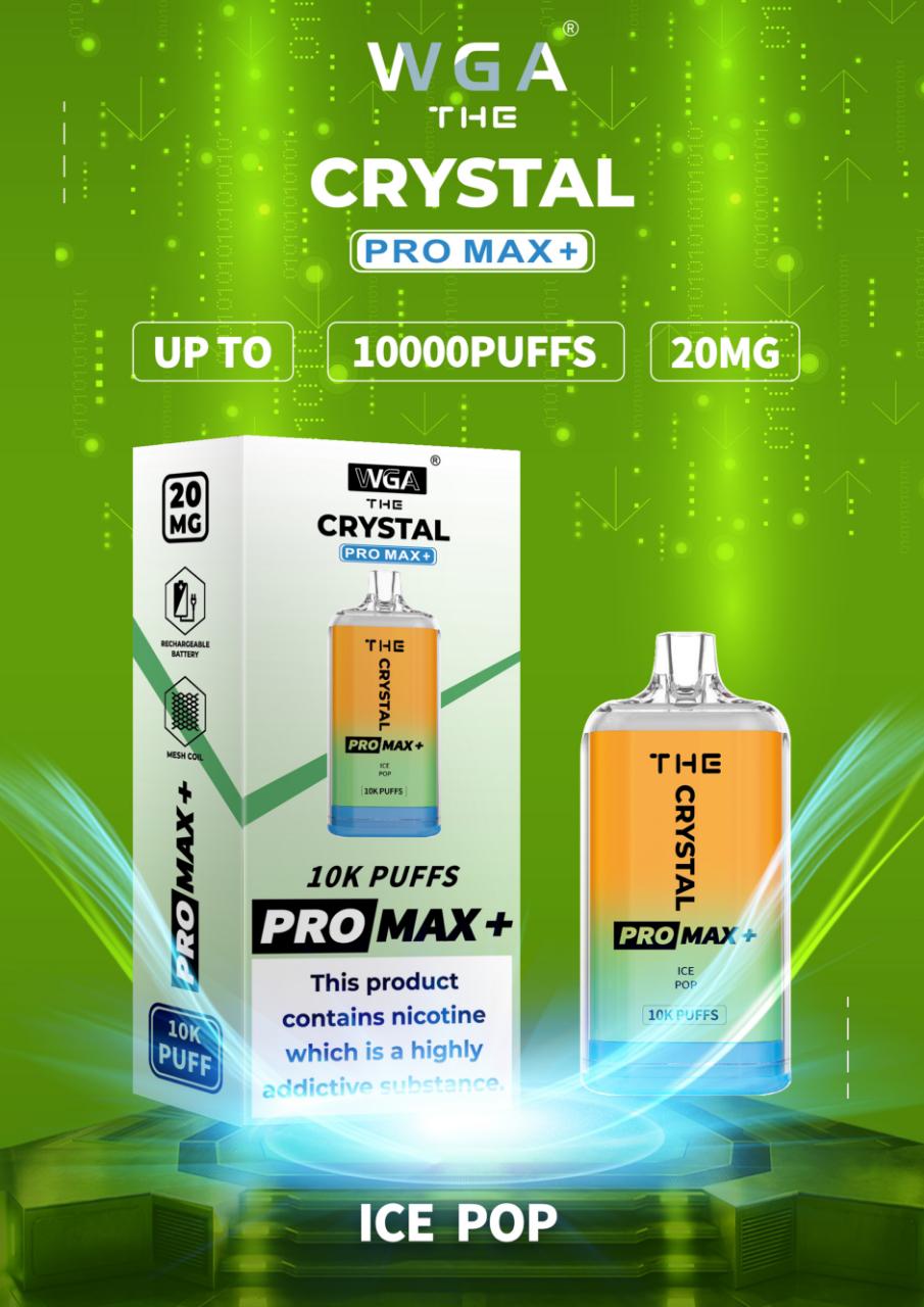 The Crystal Pro Max + 10000 Disposable Vape Puff Device - Loco Vape UK