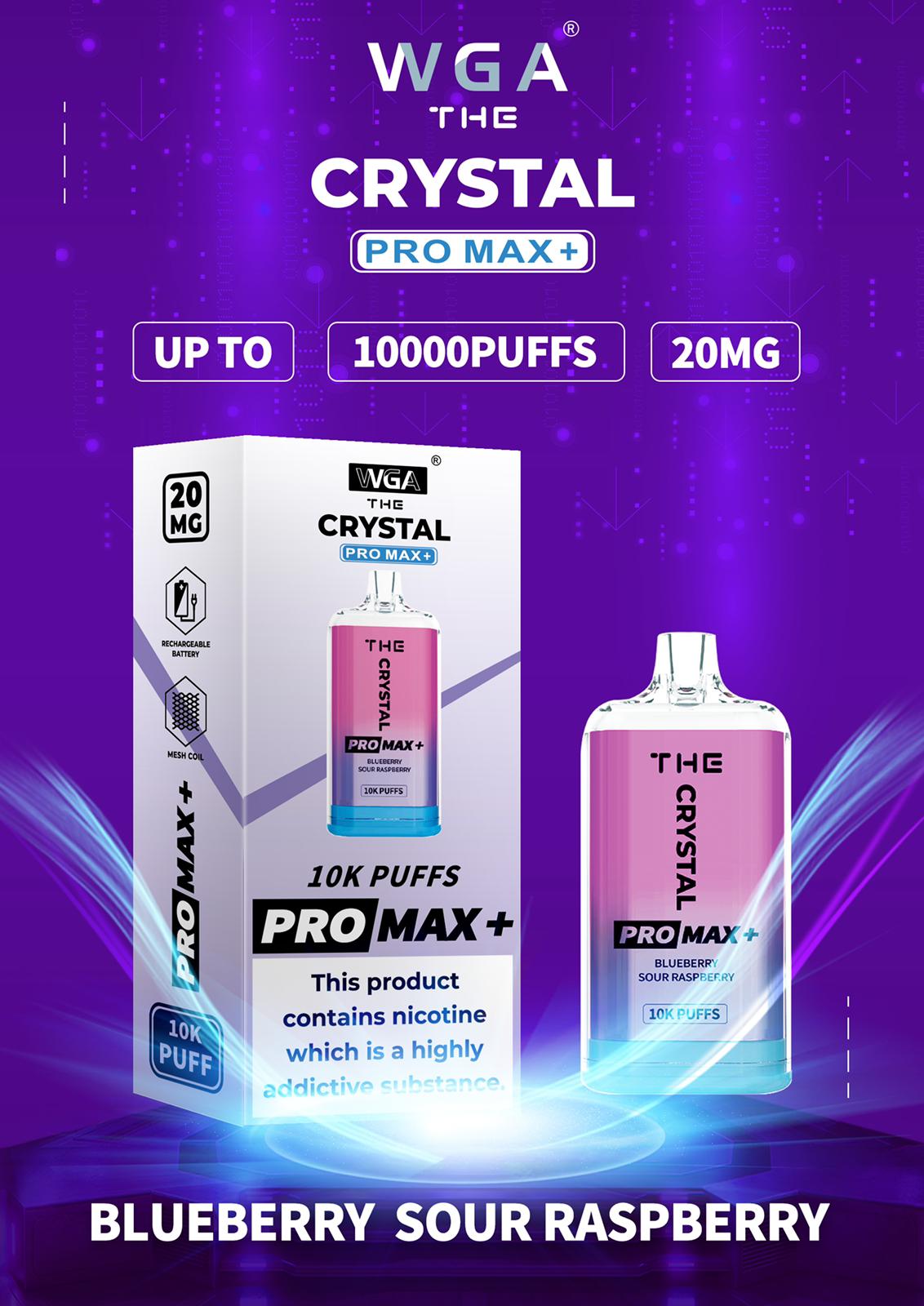 The Crystal Pro Max + 10000 Disposable Vape Puff Device - Loco Vape UK