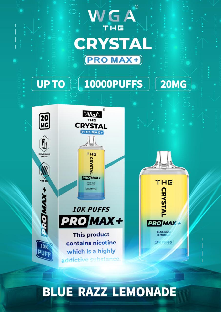 The Crystal Pro Max + 10000 Disposable Vape Puff Device - Loco Vape UK