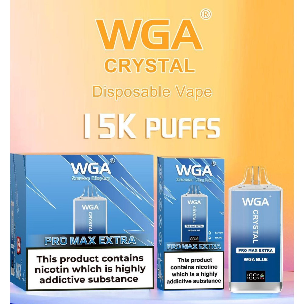 WGA Crystal Pro Max 15000 Puffs Disposable Vape Box of 10 - Loco Vape UK