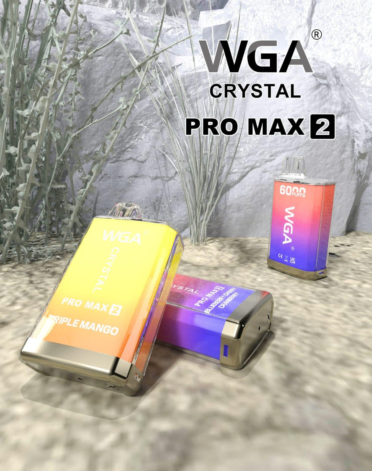 WGA Crystal Pro Max 6000 Puffs Disposable Vape Pod - Loco Vape UK